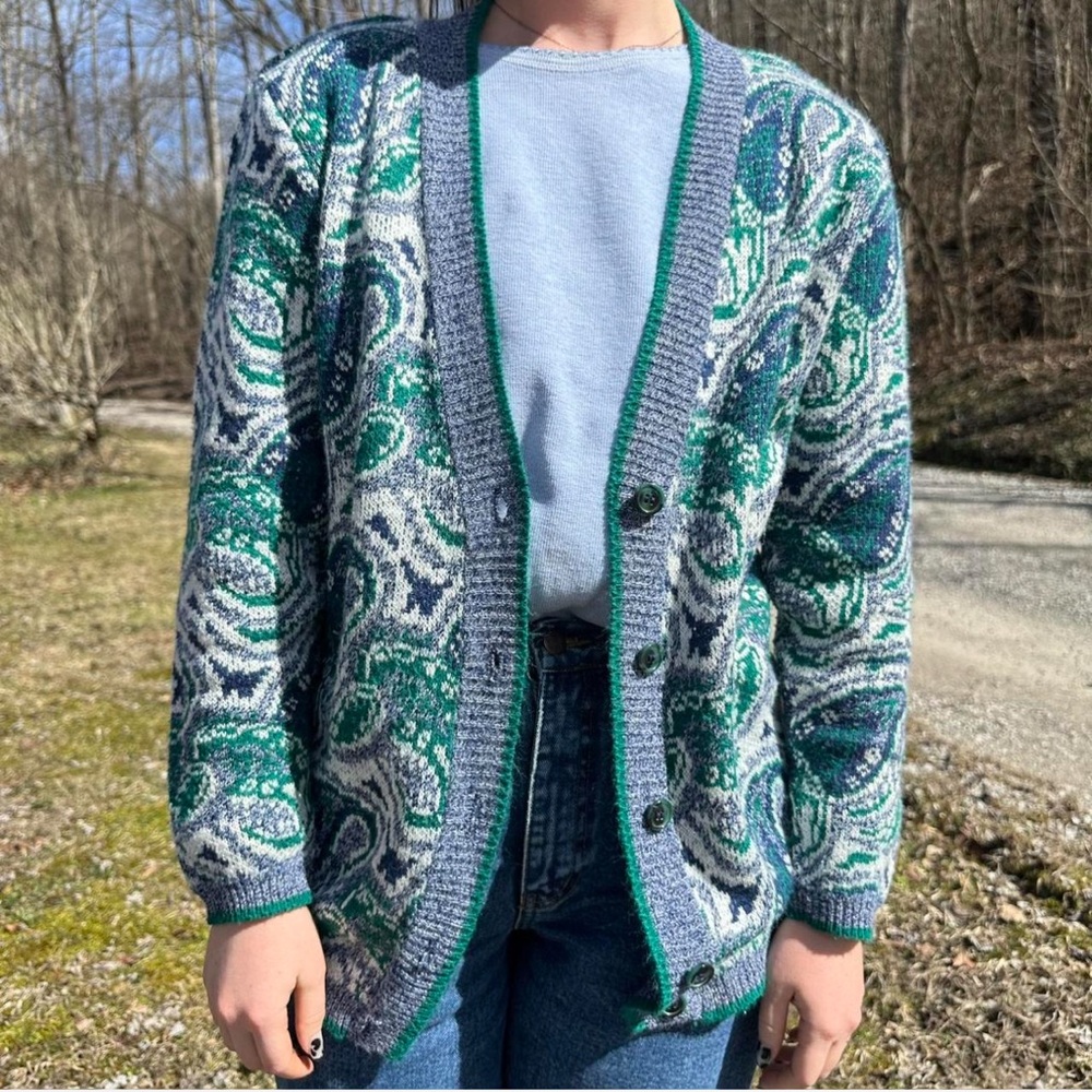 Small Vintage paisley cardigan
